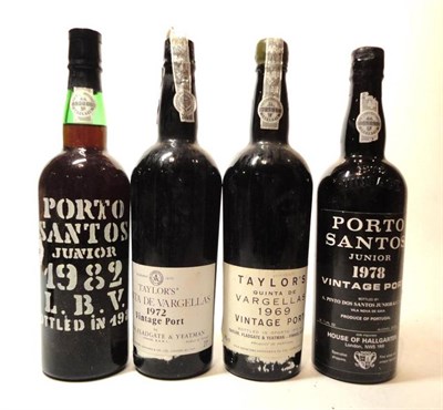 Lot 290 - Taylor 1969, vintage port; Taylor 1972, vintage port; Porto Santos 1978, vintage port; Porto Santos