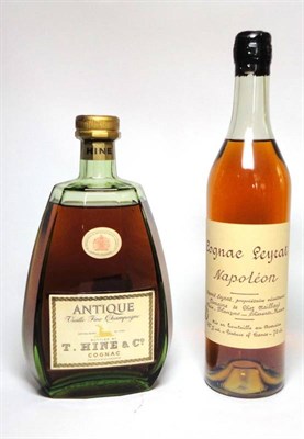 Lot 320 - Cognac Leyrat Napoleon; Hine Antique Vieille Fine Champagne Cognac (two bottles)