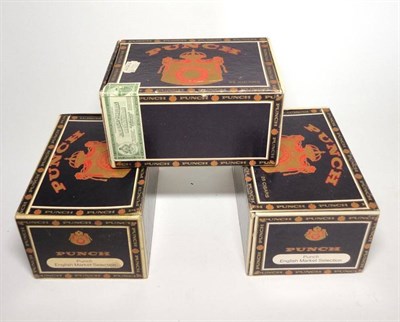 Lot 337 - Punch English Market Selection (EMS), three boxes of 25, all boxes open (seventy five cigars)