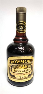 Lot 360 - Bowmore 12 Year Old, 1980's dumpy bottle, Morrison's Bowmore Distillery, 75cl, 40% U: into neck