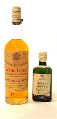 Lot 366 - Dewar's White Label, Dewar's Finest Scotch Whisky of Great Age ; Gordon's Special Dry London...