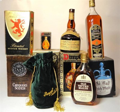 Lot 367 - Dimple, 26 2/3 fl ozs, 70° (x2) in original cartons; Chivas Regal Royal Salute 21 Year Old, 26 2/3