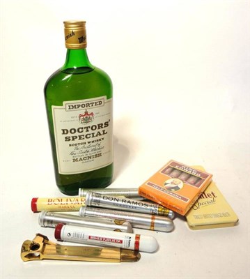 Lot 368 - Doctors' Special, Macnish & Co, no spirit strength or capacity stated; Six Cigars, each in...