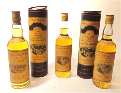 Lot 382 - Glenmorangie 10 Year Old, 75cl, 40% (x3) two with original cartons