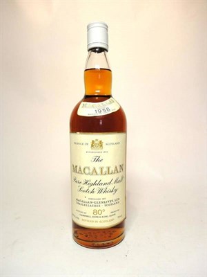 Lot 407 - The Macallan 1958, Pure Highland Malt Scotch Whisky, distilled by Macallan-Glenlivet Ltd,...