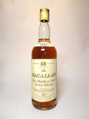 Lot 410 - The Macallan 1963, Pure Highland Malt Scotch Whisky, distilled by Macallan-Glenlivet Ltd,...