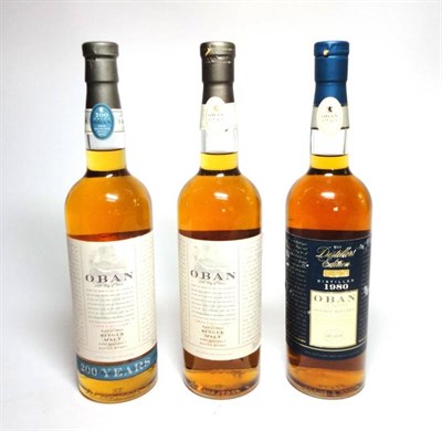 Lot 417 - Oban 1980, Distillers Edition, ref OD143.FF; Oban 14 Year Old 200th Anniversary, Single West...