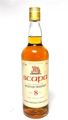 Lot 424 - Scapa 8 Year Old, Single Highland Malt Scotch Whisky, 1980's, bottled by Gordon & Macphail,...