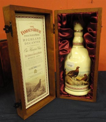 Lot 371A - The Famous Grouse Highland Decanter, Ltd Ed number 202, 1896-1996 Centenary, 70cl, 40%, in original