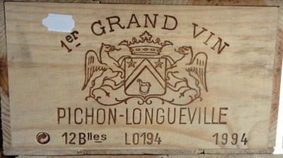 Lot 1053 - Chateau Pichon-Longueville Baron 1994, Pauillac, owc (twelve bottles) .NOT Comtesse de Lalande