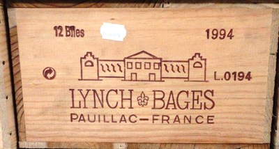 Lot 1055 - Chateau Lynch Bages 1994, Pauillac, owc (twelve bottles)