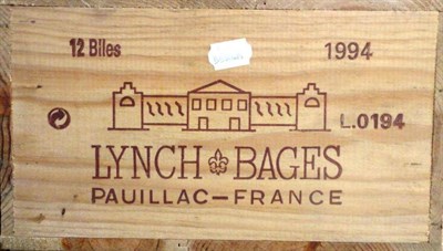 Lot 1056 - Chateau Lynch Bages 1994, Pauillac, owc (twelve bottles)