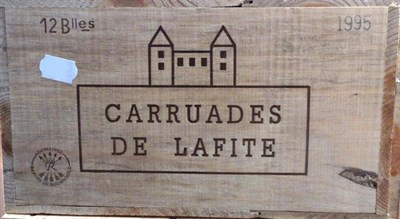 Lot 1062 - Chateau Carruades de Lafite Rothschild 1995, Pauillac (twelve bottles)