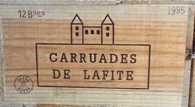 Lot 1063 - Chateau Carruades de Lafite Rothschild 1995, Pauillac (twelve bottles)