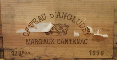 Lot 1067 - Chateau d'Angludet 1996, Margaux (x6) owc (six bottles)