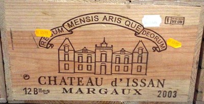 Lot 1089 - Chateau d'Issan 2003, Margaux, owc (twelve bottles)