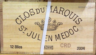 Lot 1099 - Chateau Clos du Marquis 2004, St Julien owc (twelve bottles)