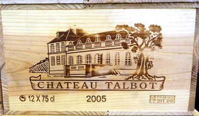 Lot 1101 - Chateau Talbot 2005, St Julien, owc (twelve bottles)