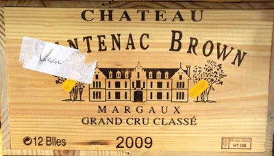 Lot 1115 - Chateau Chantenac Brown 2009, Margaux, owc(twelve bottles)