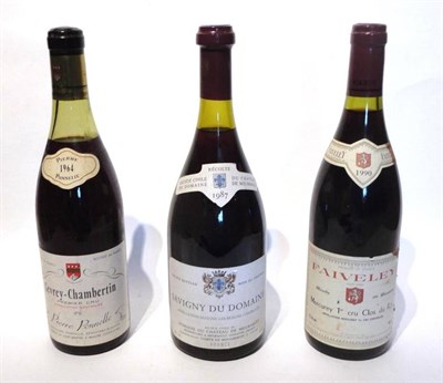 Lot 1118 - Gevrey Chambertin 1964, Pierre Ponelle; Savigny Du Domaine 1987, Domaine Du Chateau de...