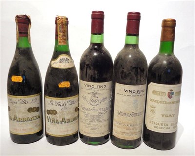 Lot 1149 - Vega Sicilia Unico 1965; Vega Sicilia Tinto Valbuena 1980; Marques de Murrieta Ygay 1978,...