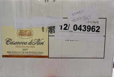 Lot 1154 - Casanova di Neri, Tenuta Nuova 2007, half case, oc (six bottles)