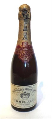 Lot 1156 - Krug 1921, vintage champagne, half bottle U: 3cm inverted, tiny nick to label