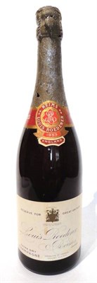 Lot 1162 - Louis Roederer 1953 reserve for Great Britain, vintage champagne U:1.5cm inverted, good label...