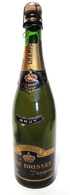 Lot 1166 - Rene Brisset Brut 1969, vintage champagne U: 1.5cm inverted, foil part missing