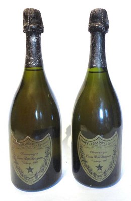 Lot 1171 - Dom Perignon 1982, vintage champagne (x2) (two bottles) U: 1cm inverted, some nicks to labels