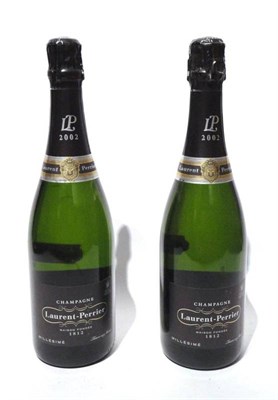 Lot 1176 - Laurent Perrier 2002, vintage champagne (x2) U: 1.5cm