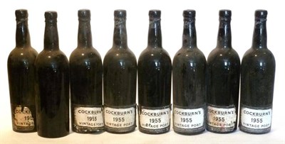 Lot 1182 - Cockburn 1955, vintage port (x8) (eight bottles)