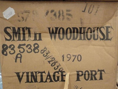 Lot 1191 - Smith Woodhouse 1970, vintage port, oc (twelve bottles)