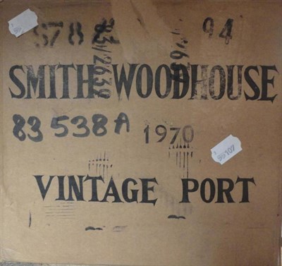 Lot 1192 - Smith Woodhouse 1970, vintage port (x9) oc (nine bottles)