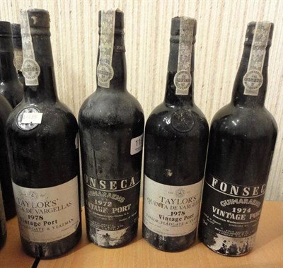 Lot 1197 - Fonseca 1972 and 1974, vintage port; Taylor 1978, vintage port (x2) (four bottles)