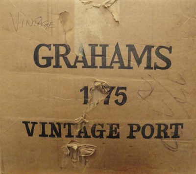 Lot 1199 - Graham 1975, vintage port (x6) oc (six bottles)