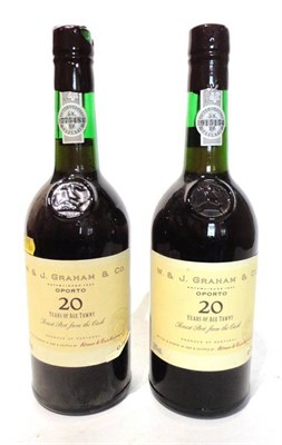 Lot 1212 - Graham twenty year old Tawny port (x2) (two bottles)