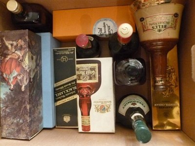 Lot 1213 - A Mixed Parcel of Spirits Including; Glayva, J&B Rare, Johnnie Walker Black Label, Drambuie,...