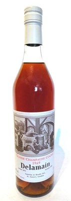 Lot 1232 - Delamain 1969, vintage cognac, landed 1972, bottled 1996 U: into neck