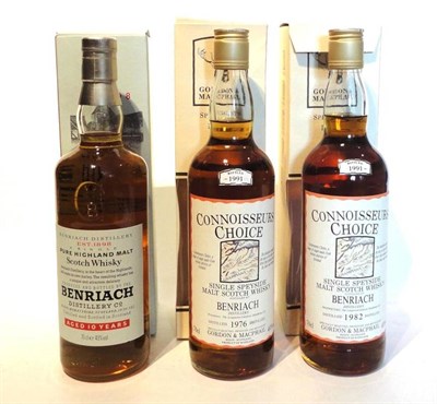 Lot 1264 - Benriach 1976 Connoisseurs Choice, map label, distilled in 1976 and bottled 1991 by Gordon &...