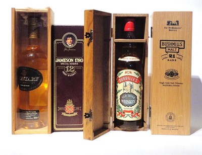 Lot 1280 - Bushmills 21 Year Old, finished in Madeira casks, bottled 2001, 700ml, 40%; Clontarf Irish Whiskey