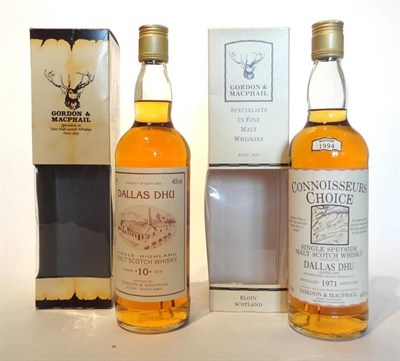 Lot 1296 - Dallas Dhu 1971 Connoisseurs Choice, map label, distilled in 1971 and bottled 1994 by Gordon &...