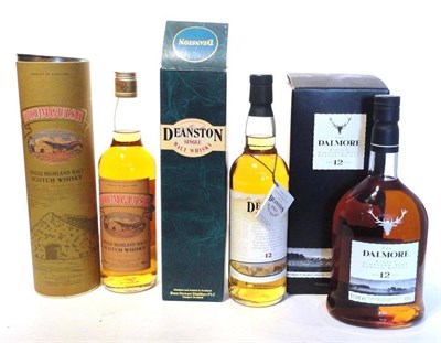 Lot 1299 - Drumguish, old style brown label, 70cl, 40%, with original tube; Dalmore 12 Year Old Litre,...