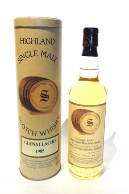 Lot 1315 - Glenallachie 1985 Signatory Vintage, cask numbers 4075 - 4077, bottle number 872/880, 70cl,...