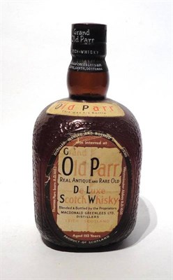 Lot 1333 - Grand Old Parr DeLuxe Scotch Whisky, Real Antique and Rare Old, blended by Macdonald Greenlees...