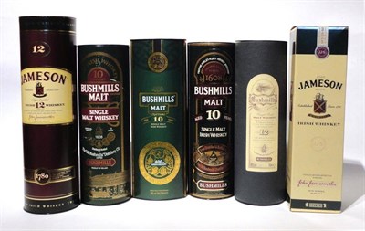 Lot 1340 - Irish Whiskey Comprising: Bushmills Distillery Reserve 12 Year Old, 700ml, 40%; Bushmills 10...