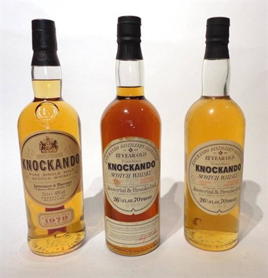 Lot 1352 - Knockando 12 Year Old 1962, bottled 1974, distilled and bottled by Justerini and Brooks, 26 2/3...