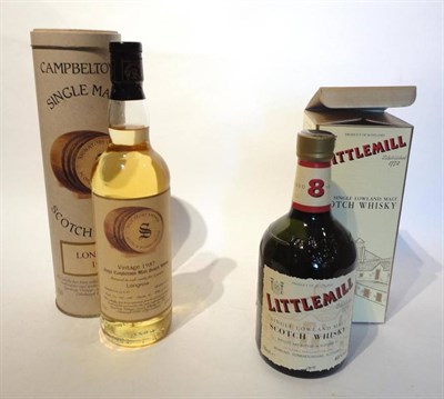 Lot 1360 - Littlemill 8 Year Old, bottled and distilled at Bowling,  70cl, 40%, with original carton;...