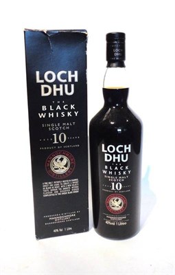 Lot 1361 - Loch Dhu 10 Year Old The Black Whisky, produced and distilled by Mannochmore Distillery, 1...