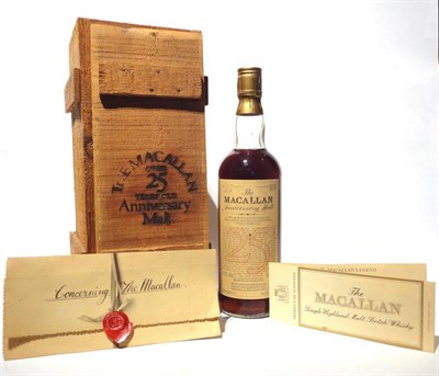 Lot 1378 - The Macallan Over 25 Year Old 1957 Anniversary Malt, distilled 1957 bottled 1983, distilled and...